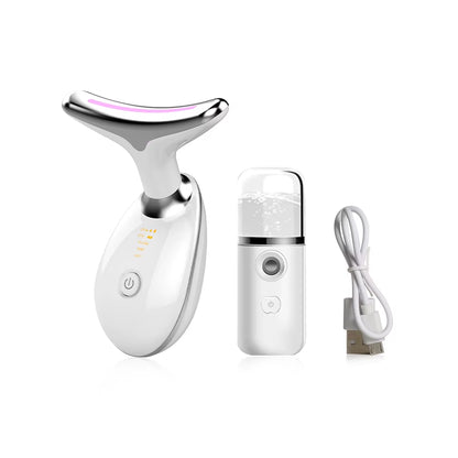 Facial Massager Face Lifting Machine EMS Facial Microcurrent Red Light Therapy Anti-Aging Facial Massager Neck Face Lift Device