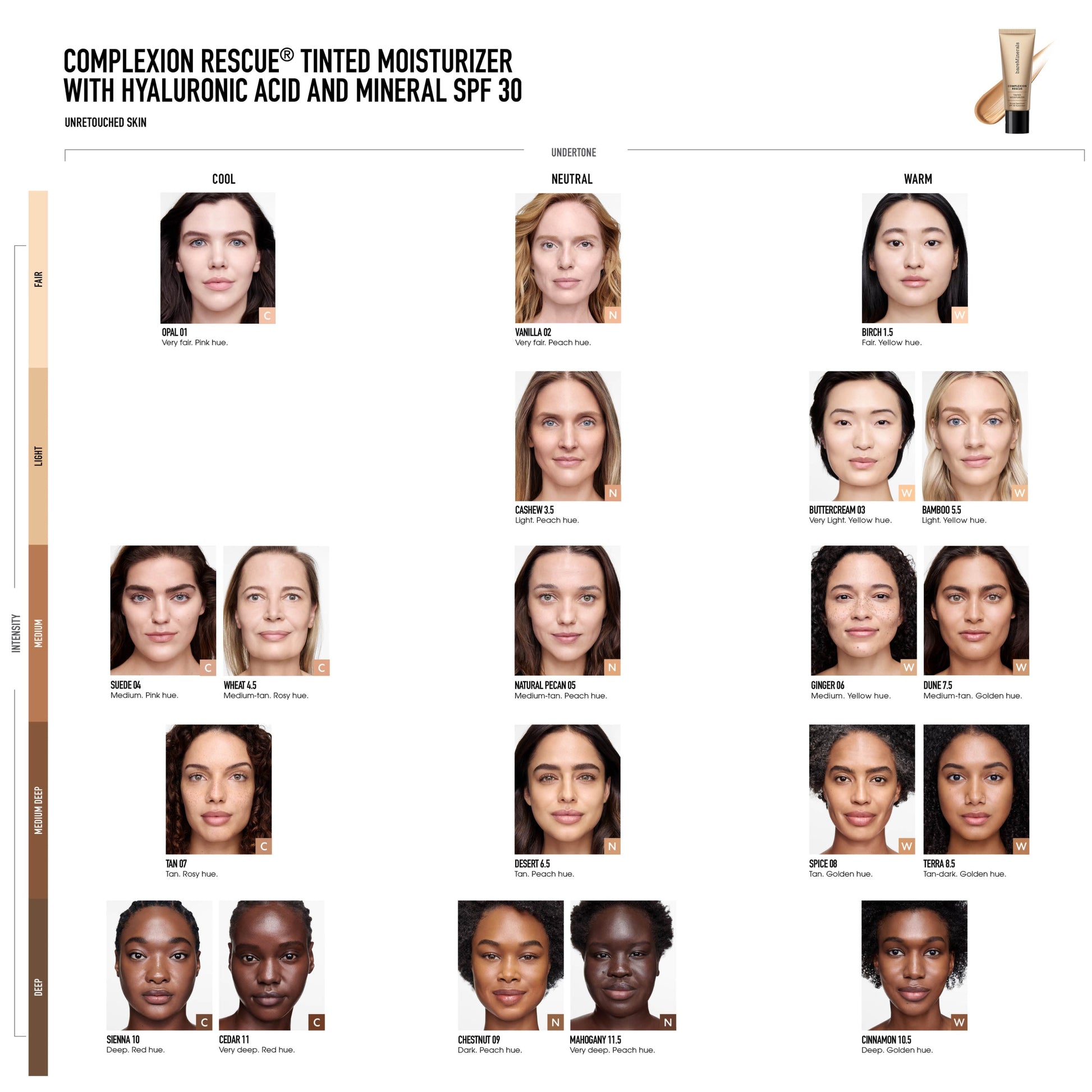 COMPLEXION RESCUE® Tinted Moisturizer with Hyaluronic Acid and Mineral SPF 30